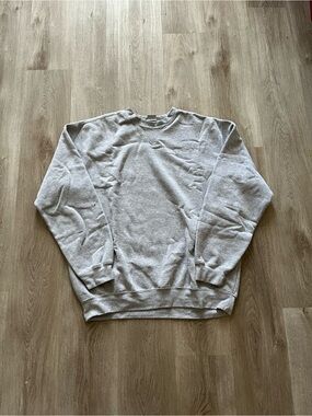 Vintage Carhartt Men's Crewneck Sweatshirt - Heather Gray